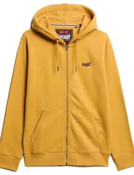 Felpa Con Zip Essential Logo Denim Co Ochre Brown 2XL