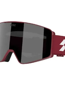 Masque De Ski G001 Matte Burgundy Smoke W Silver Mirror/CAT3 Homme