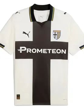 T-shirt à Manches Courtes Domicile Parma Calcio 25/26 Warm White / Black S