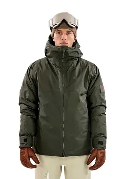Veste En Duvet Gore-tex® 2l Ripstop Ski Forest Green M