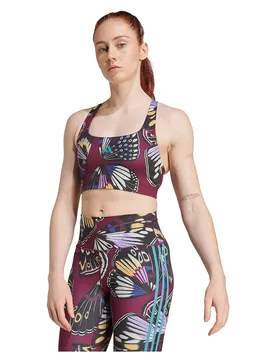 Soutien-gorge De Sport à Impact Moyen X Farm Black / Amazon Red / Energy Ink M
