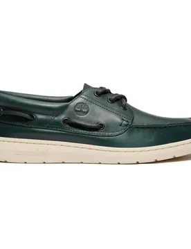 Chaussures Bateau Portofino Pier Boat Dark Green Full Grain EU 45