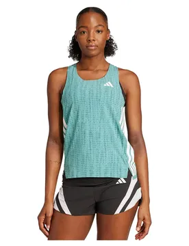 Maglietta Senza Maniche Adizero Powder Teal / Preloved Teal L