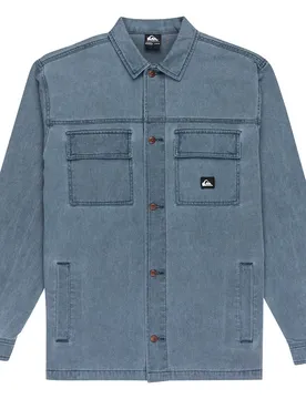 Chemise à Manches Longues Mohab Washed Twill Dark Navy 2XL