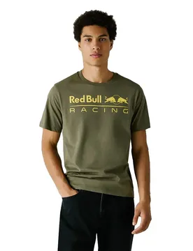 T-shirt à Manches Courtes Team Logo Military Green L