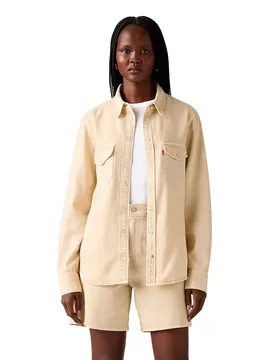 Chemise à Manches Longues Essential Western Spacey Brown Rice XS