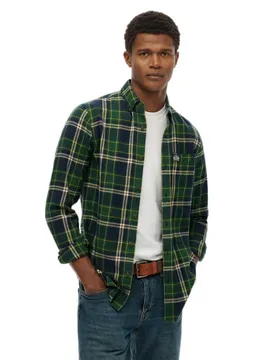 Chemise à Manches Longues M4011047a Peyton Check Navy 2XL