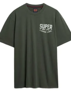 T-shirt à Manches Courtes Work Logo Loose Fit Ivy Green S