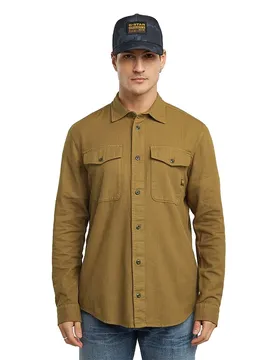 Chemise à Manches Longues Marine Slim Dark Fawn GD M