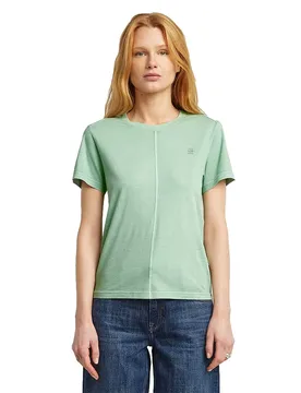 T-shirt à Manches Courtes Overdyed Front Seam Granite Green GD XL