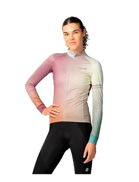 Maglia A Maniche Lunghe Gradient Performance Mystic Green