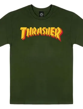 T-shirt à Manches Courtes Stacked Forest Grey M ,Femme