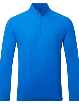 T-shirt Anti-uv à Manches Longues Et Zip Tidal Blue M