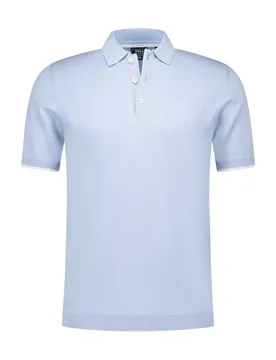 Polo à Manches Courtes 25fn182 City Blue Melange L