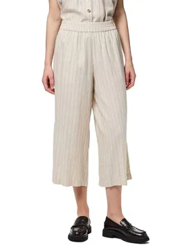 Pantalon Taille Haute Pia Culotte Wide Leg Birch / Black XL