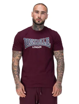 T-shirt à Manches Courtes Dukinfield Oxblood / Dark Navy / Ecru 2XL
