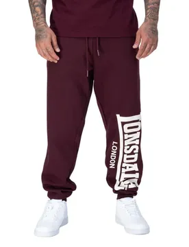 Pantalon De Survêtement Logo Large Oxblood / Ecru S