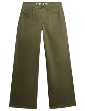 Pantaloni Chino Mid Rise Baggy Dusty Olive Green 29