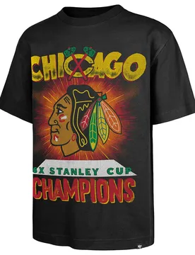 T-shirt à Manches Courtes Nhl Chicago Blackhawks Sigma Foundation Flint Black XL