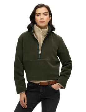 Sweat à Demi-zip Estate Fleece Surplus Goods Olive Green L