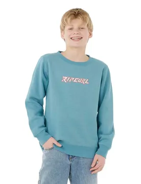 Sweat-shirt Tropic Daze Crew Storm Blue 12 Années Garçon