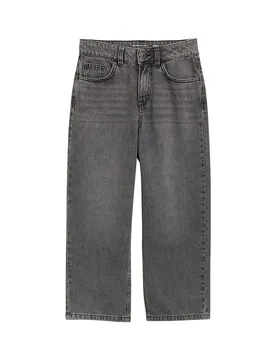 Jean 1041052 Baggy Fit Used Mid Stone Grey Denim 146 cm Garçon