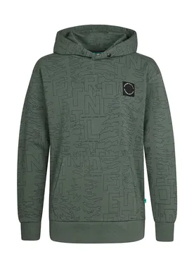 Sweat à Capuche B-3050-swh397 Green Smoke 13-14 Années Garçon