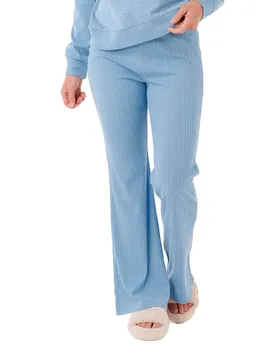 Pantaloni Cosy Flare Blue Marle XS