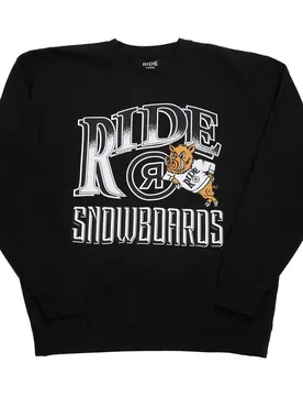 Sweat-shirt College Crewneck Black XL ,Femme
