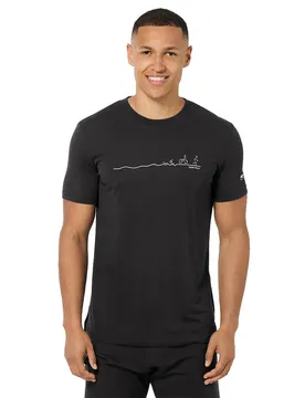 T-shirt à Manches Courtes Tri Jet Black / Vapor Grey XL