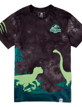 T-shirt à Manches Courtes Jurassic World Dinos Light Grey M unisex