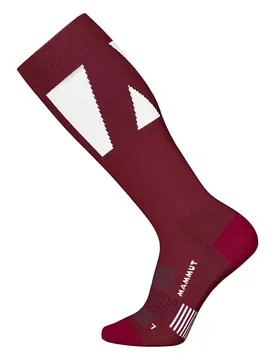 Chaussettes Freeski Merino Knee Vin / White EU 36-38 Homme