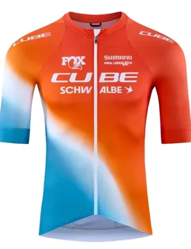 Maglia A Maniche Corte Road/xc X Factory Racing Blue / Orange