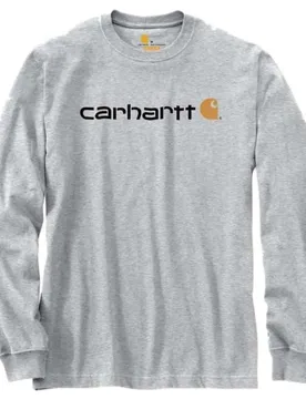T-shirt à Manches Longues Dearborn Relaxed Logo Heather Gray/Gray L