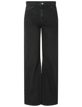 Jeans A Vita Alta Kate Bl Straight Fit Black Denim 28
