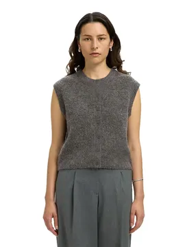 Gilet Di Maglia Lulu Medium Grey Melange 2XL