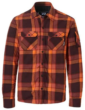 Chemise à Manches Longues Ziggy-r Checks Plum Orange M