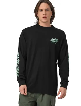 T-shirt à Manches Longues Cyber Dot Black L