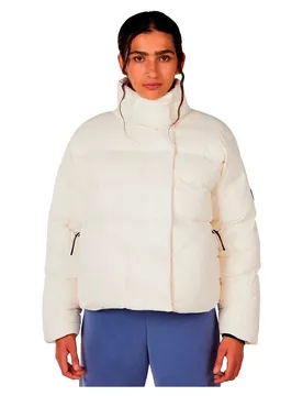 Veste En Duvet Aretu Cropped Nature White L