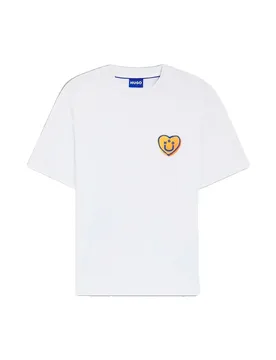 Hugo T-shirt à Manches Courtes Nalentinio 10266060 White L