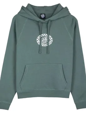 Sweat à Capuche Check Oval Mono Front Sage S