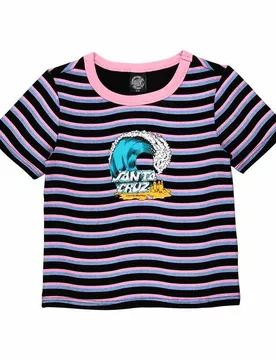 T-shirt à Manches Courtes Custom Onshore Front Apple Wave Stripe S