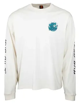 T-shirt à Manches Longues Japanese Wave Dot Off White M