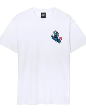 T-shirt à Manches Courtes Melting Hand White L