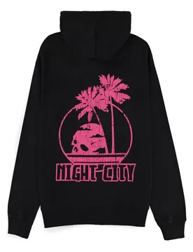 Sweat-shirt à Zip Cyberpunk 2077 Night City Black S unisex