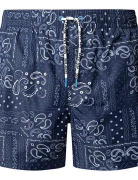 Pantaloncino Da Bagno Bandana Navy L