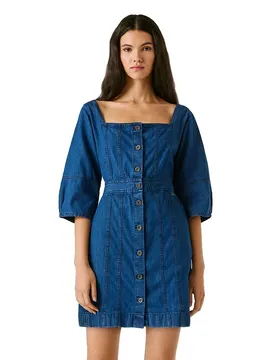 Robe Courte à Manches Courtes Pip Denim M