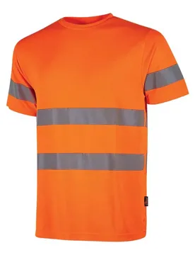 T-shirt à Manches Courtes Mizar 3 Unités Orange Fluo 2XL