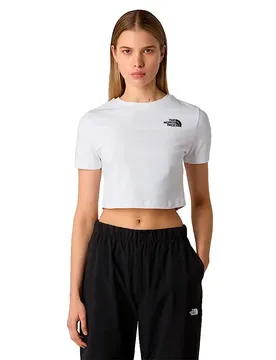T-shirt à Manches Courtes Esential Cropped Slim TNF White M