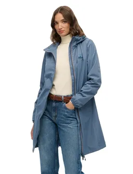 Veste Longline Tri Windbreaker Dry Slate Blue S